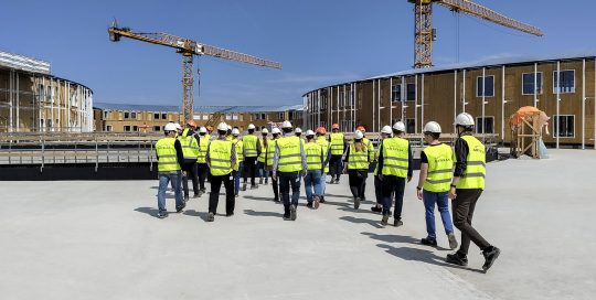 Artelia medarbejdere på byggeplads
